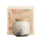 Relief Ocean Wave – Ceramic Tea Caddy